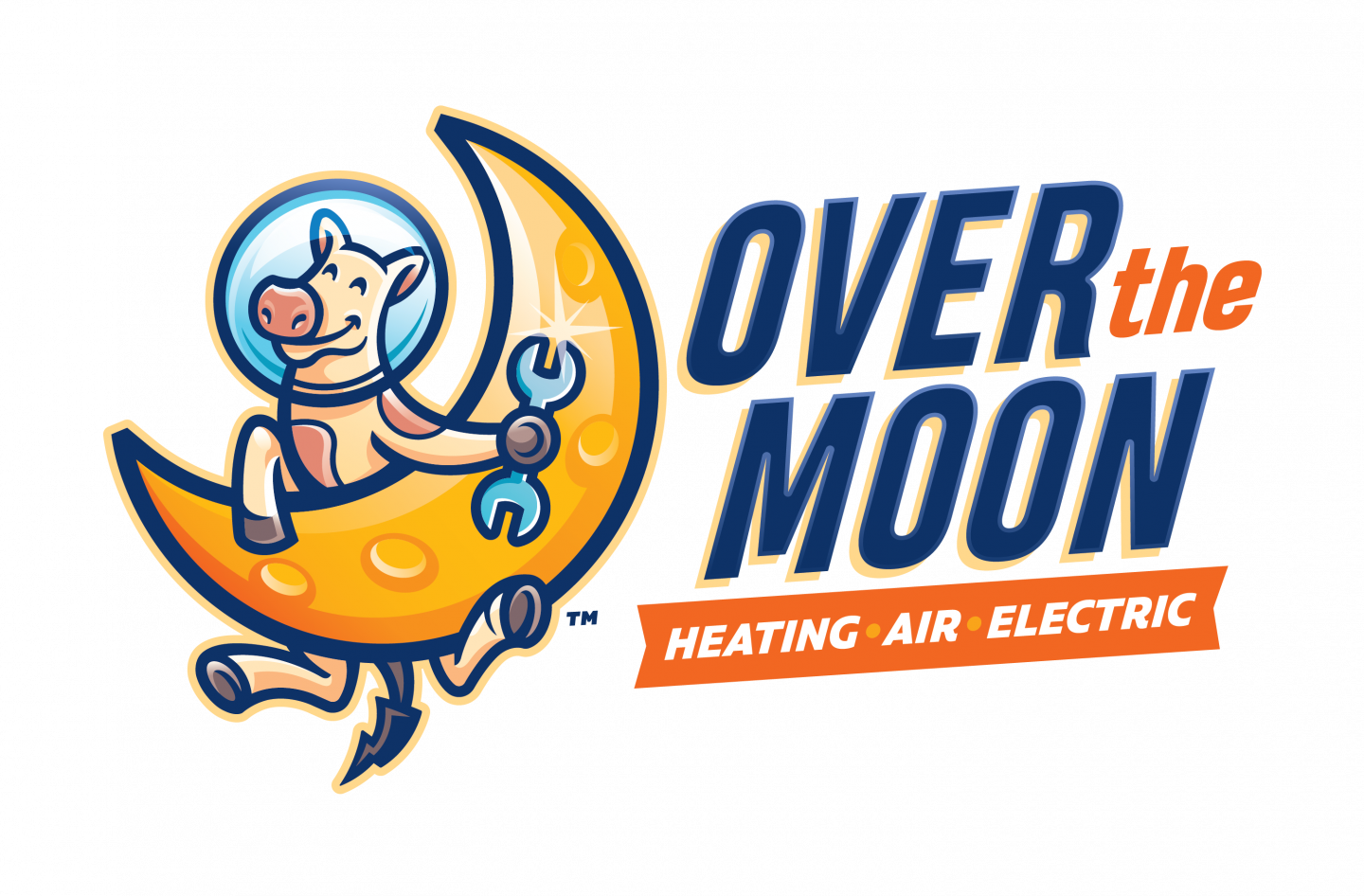 Electrician Contractor  Over the Moon Logo