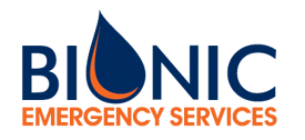 Flood Damage Restoration Contractor  BIONIC Emergency Services Logo