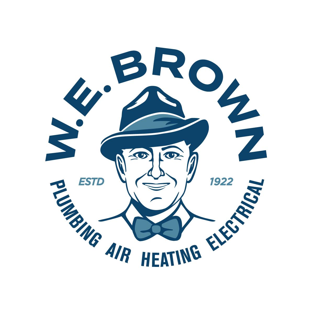 Plumber  W.E. Brown Logo